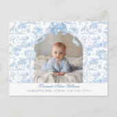 Carte Postale Modern Baby Birth Announcement Photo Thank you (Devant)