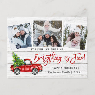Carte Postale Modern Everything is Fine Christmas 3 Photo