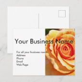 Carte Postale Modern Flora Business Card Template (Devant / Derrière)