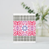 Carte Postale Modern Geometric colorful Boho Pattern (Debout devant)