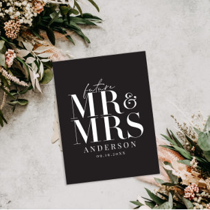 Carte Postale Modern, graphic, typography save the date