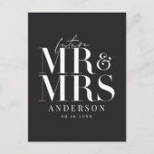 Carte Postale Modern, graphic, typography save the date (Devant)