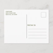 Carte Postale Modern Happy Holidays Script 3 Photo Collage (Dos)