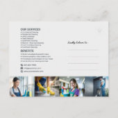 Carte Postale Modern House Cleaning Maid Service Housekeeping (Dos)