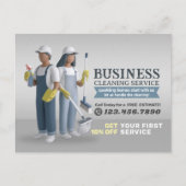 Carte Postale Modern House Cleaning Maid Service Housekeeping (Devant)