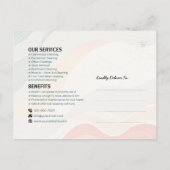 Carte Postale Modern House Cleaning Maid Service Housekeeping (Dos)