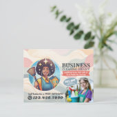 Carte Postale Modern House Cleaning Maid Service Housekeeping (Debout devant)