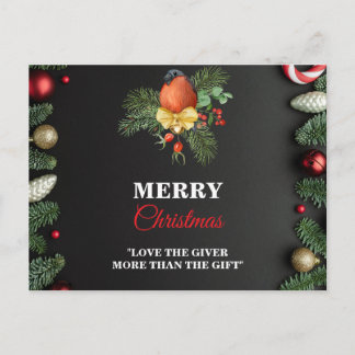 Carte Postale Modern Merry Christmas postercard 
