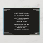 Carte Postale Modern Minimalist Address Change Moving  (Dos)