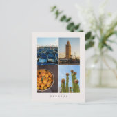 Carte Postale Modern Morocco Travel Collage Postcard (Debout devant)