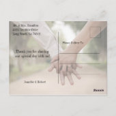 Carte Postale Modern Script Photo Love and Thanks (Dos)