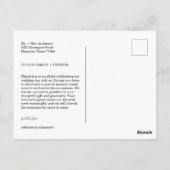 Carte Postale Modern Script Photo Wedding (Dos)