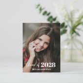 Carte Postale Modern Typography Photo Graduation (Debout devant)