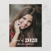 Carte Postale Modern Typography Photo Graduation (Devant)
