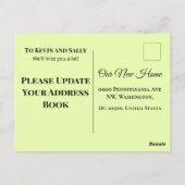 Carte Postale Modern We Have Moved New Home Postcard (Dos)