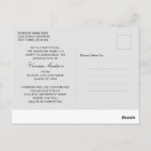 Carte Postale Moderne | 1 Élégant script photo (Dos)