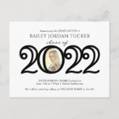 Carte Postale Moderne 2022 Photo Graduation Faire-part (Devant)