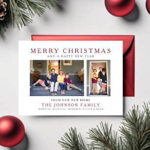 Carte Postale Moderne 2 Photos Vacances Faire-part de déménageme