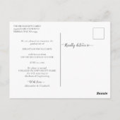 Carte Postale Moderne 3 Faire-part de diplôme photo (Dos)