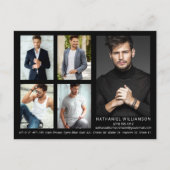 Carte postale moderne 5 Photo Pro Model Comp Card (Devant)