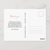 Carte Postale Moderne 6 photo Collage Merci de graduation (Dos)