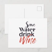 Carte Postale Moderne, amusant, créatif, drôle Économisez de l'e (Devant / Derrière)