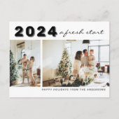 Carte Postale Moderne Année Simple Un nouveau début Deux vacance (Devant)