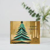 Carte Postale Moderne Art Deco Fröhliche Weihnachten Karte (Debout devant)