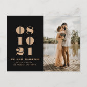 Carte Postale moderne audace date mariage faire-part (Devant)