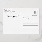 Carte postale moderne Baby Faire-part de naissance (Verso)