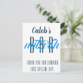 Carte Postale Moderne Bar Mitzvah Personnalisé (Debout devant)