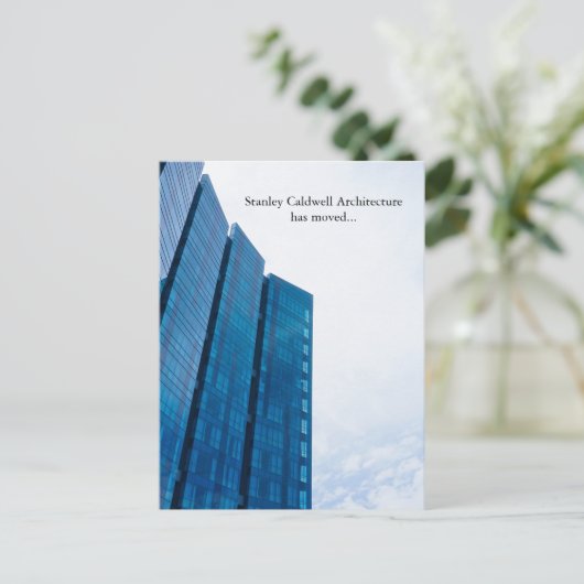 Carte Postale Moderne Bâtiment Vertical Personnalisé Déplacement (Debout devant)