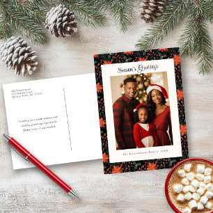 Carte postale moderne Black Poinsettia