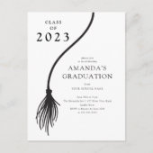 Carte postale moderne Black Tassel Graduation Part (Devant)