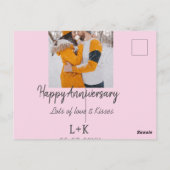 Carte Postale Moderne boho joyeux anniversaire ajouter nom date  (Dos)