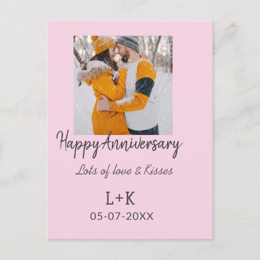 Carte Postale Moderne boho joyeux anniversaire ajouter nom date  (Devant)