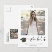 Carte Postale Moderne brossé Casquette de la photo de la postc (Devant / Derrière)