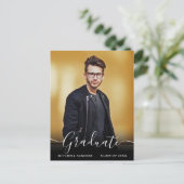 Carte Postale Moderne Calligraphie Script Grad Photo Faire-part (Debout devant)