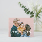 Carte Postale Moderne chic Merry tout photo de vacances (Debout devant)