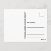 Carte Postale Moderne Chic Red Poppy Mint Turquoise Enregistrer (Dos)