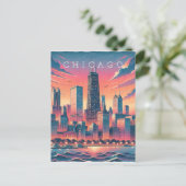 Carte postale moderne Chicago Skyline (Debout devant)