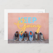 Carte Postale Moderne Continuer à devenir motivationnel (Devant / Derrière)
