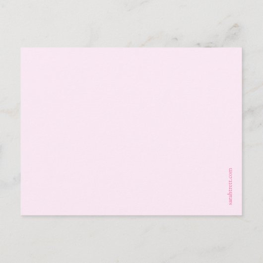 Carte postale moderne d'annonce de naissance de bé (Dos)