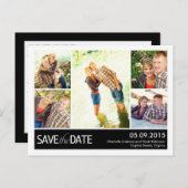 Carte postale moderne de collage pour annoncer la  (Devant / Derrière)