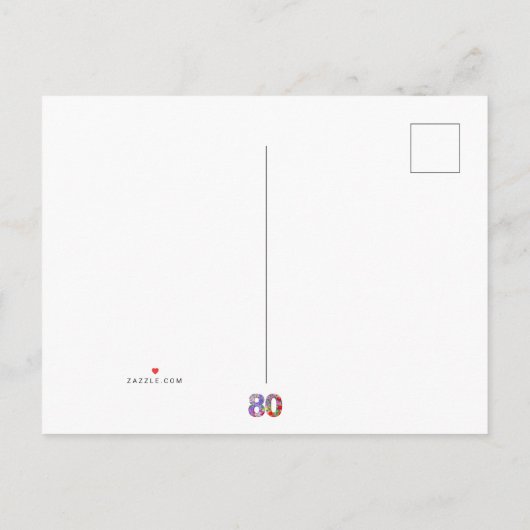 Carte postale moderne de fleurs pour annoncer une (Dos)