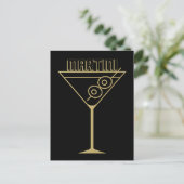 Carte Postale Moderne de milieu de siècle Or 2 Martini olive (Debout devant)
