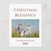 Carte postale moderne de Noël (Devant)