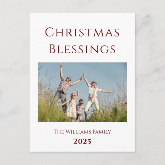 Carte postale moderne de Noël (Devant)