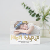 Carte postale moderne de photo d'amusement d'or (Debout devant)