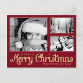 Carte postale moderne de photo rouge du Joyeux (Devant)